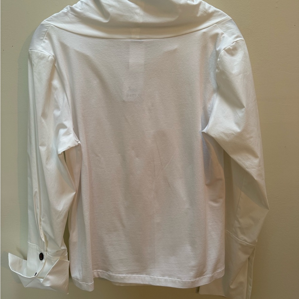 Crea Concept White Cotton Blouse - Picture 5 of 7
